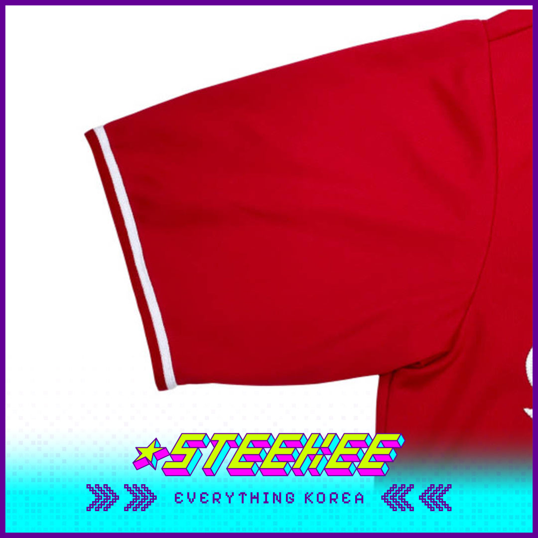 高丽大学红色棒球衫刺绣版闪奇韩国2535