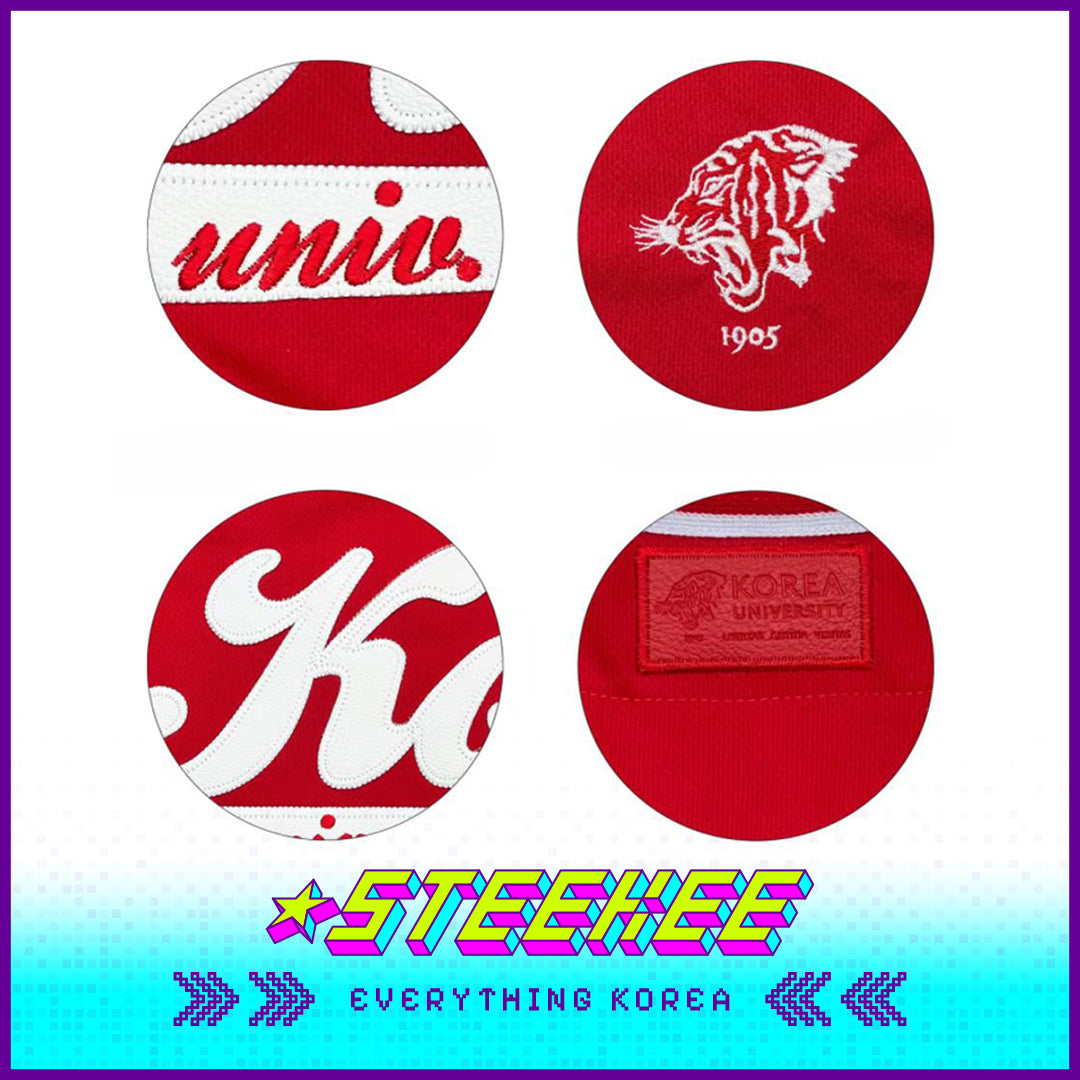 高丽大学红色棒球衫刺绣版闪奇韩国2535