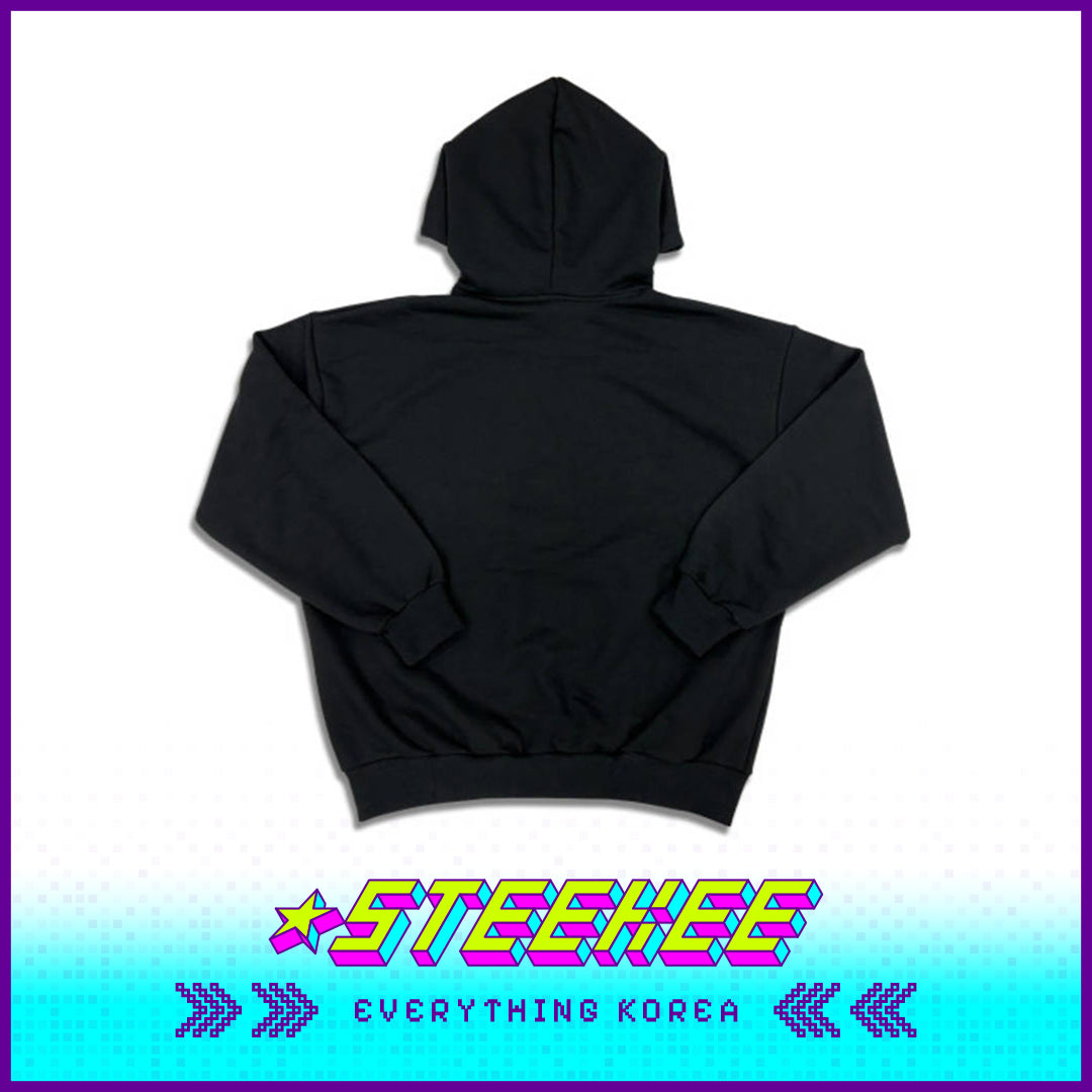 高丽大学周边纪念款黑色男女通用连帽衫带 1905年刺绣标志闪奇韩国2547