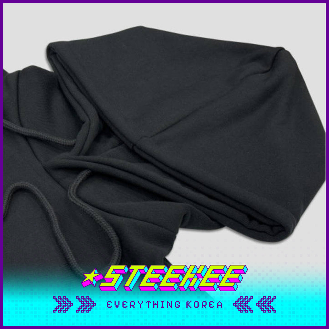 高丽大学周边纪念款黑色男女通用连帽衫带 1905年刺绣标志闪奇韩国2547