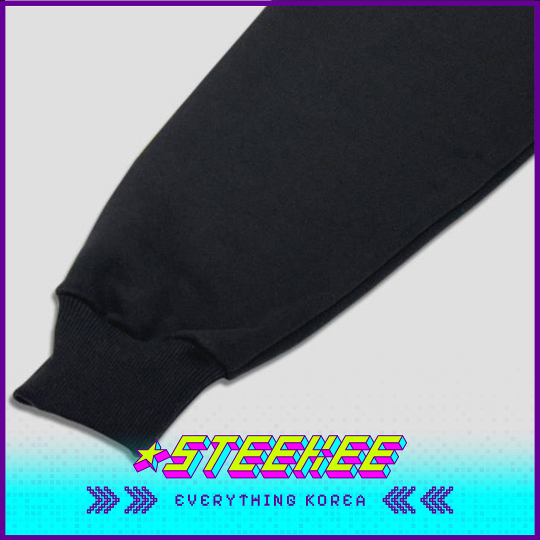 高丽大学周边纪念款黑色男女通用连帽衫带 1905年刺绣标志闪奇韩国2547