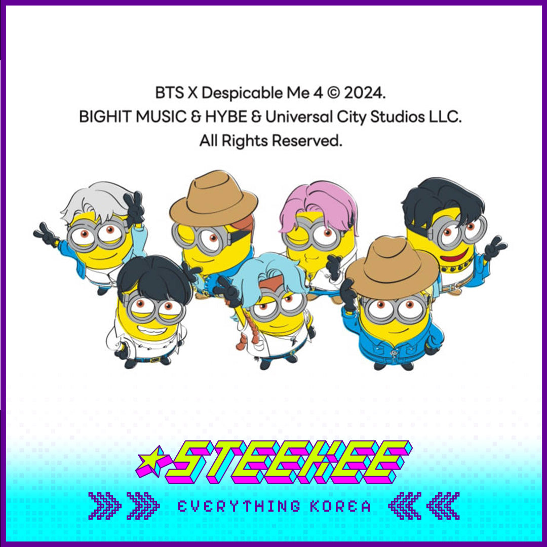 BTS X Despicable Me 4 Collaboration Minions Cotton Tote Bag by Steekee Korea 2655