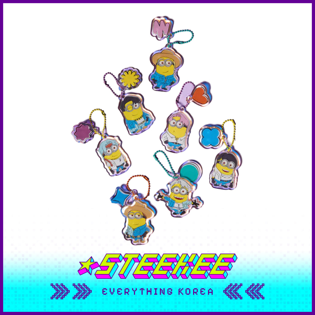 BTS X Despicable Me 4 Minions Acrylic Keychain by Steekee Korea 2663