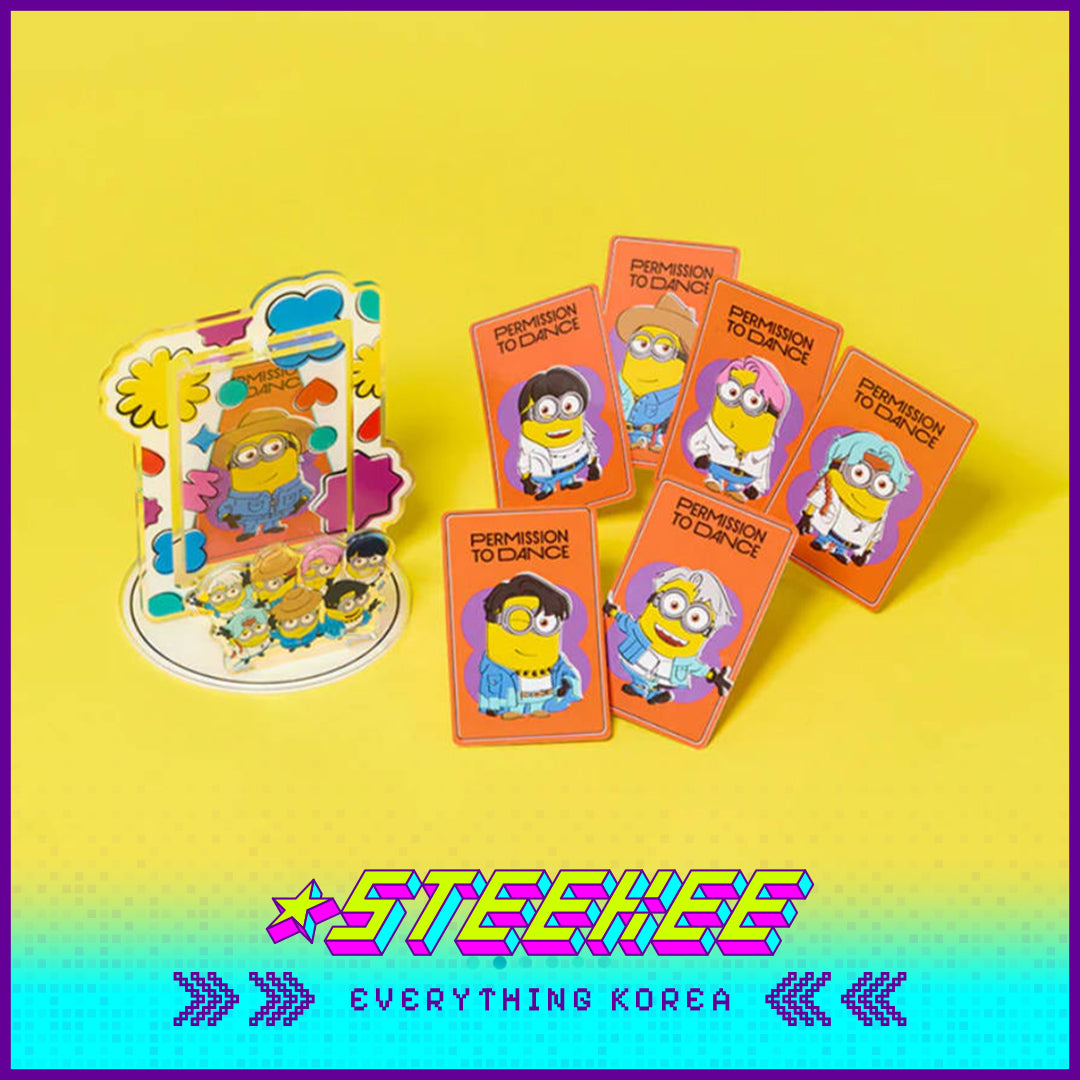 BTS X Despicable Me 4 Minions Collaborations Photo Stand Desk Decoration by Steekee Korea 2664