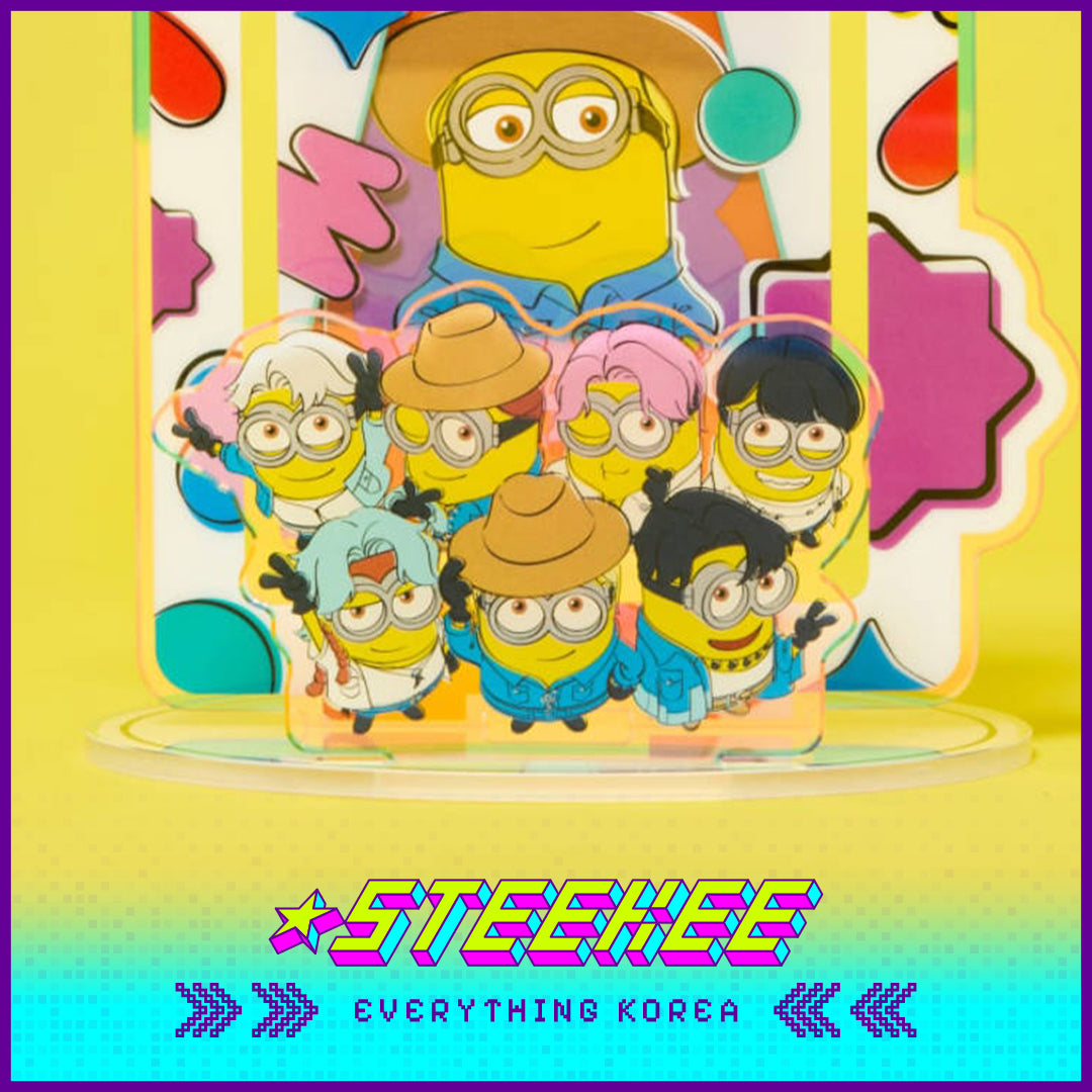 BTS X Despicable Me 4 Minions Collaborations Photo Stand Desk Decoration by Steekee Korea 2664