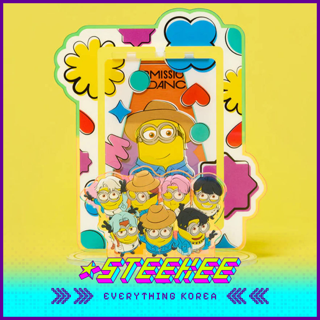 BTS X Despicable Me 4 Minions Collaborations Photo Stand Desk Decoration by Steekee Korea 2664