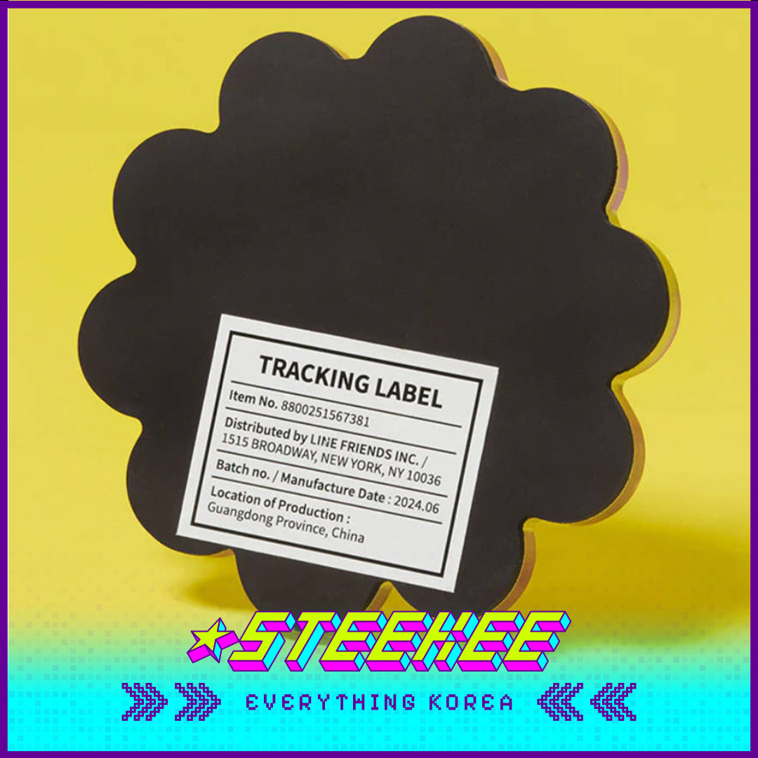 BTS X Despicable Me 4 Minions Acrylic Purple Flower Fridge Magnet by Steekee Korea 2666