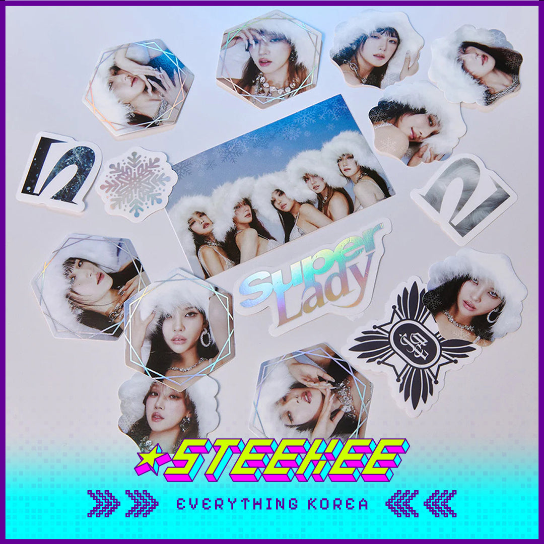 i-dle Super Lady Silver Sticker Pack Set by Steekee Korea 2670