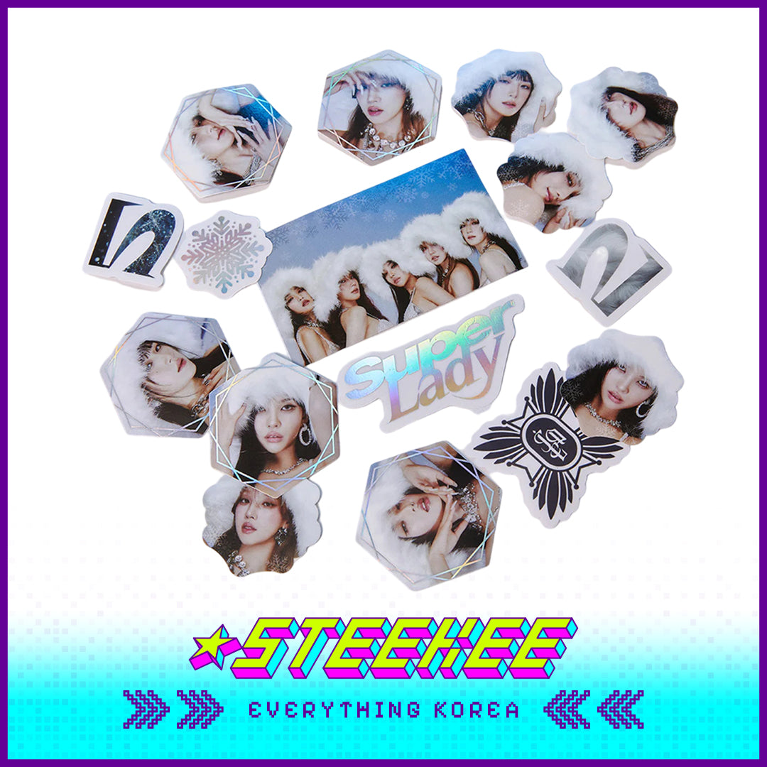 i-dle Super Lady Silver Sticker Pack Set by Steekee Korea 2670
