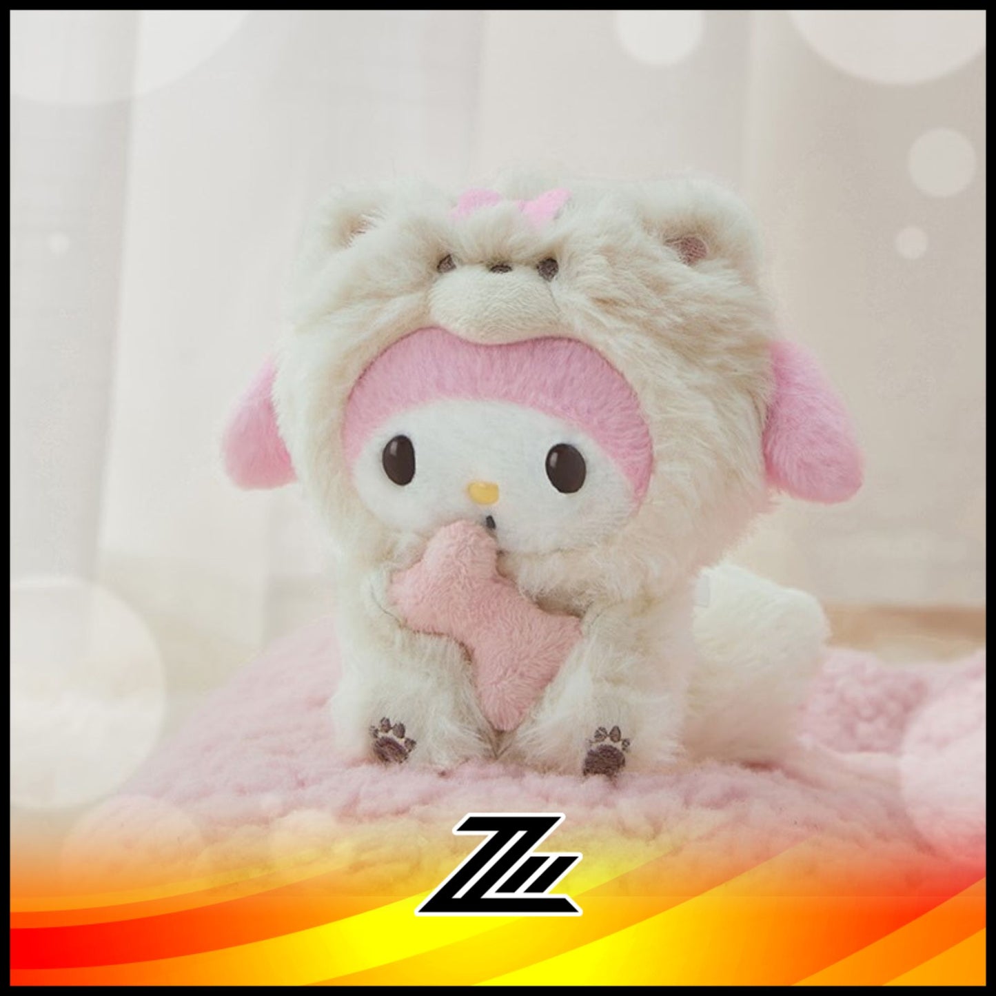 Sanrio Fluffy Puppy Series Plush Toy My Melody Hello Kitty Cinnamoroll Kuromi Pochacco Birthday Gift by ziileon 2883