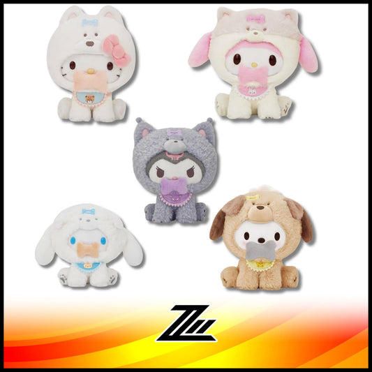 Sanrio Fluffy Puppy Series Plush Toy My Melody Hello Kitty Cinnamoroll Kuromi Pochacco Birthday Gift by ziileon 2883