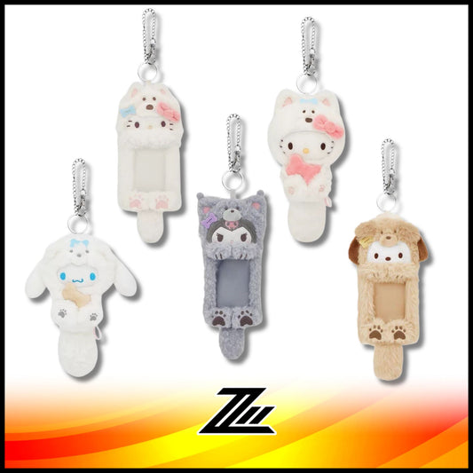 Sanrio Fluffy Puppy Series Card Holder My Melody Hello Kitty Cinnamoroll Kuromi Pochacco Birthday Gift by ziileon 2884