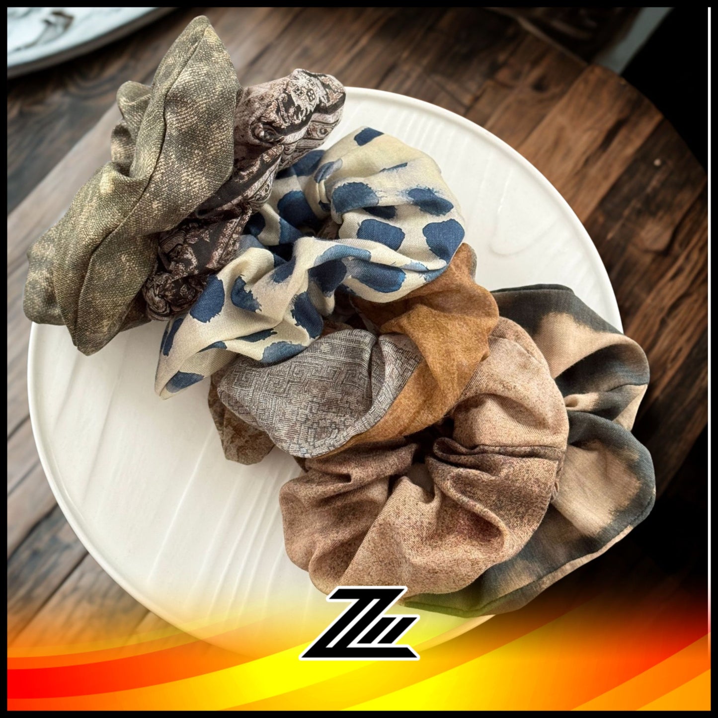Aroma De Tinta Japan Artisanal Hair Tie Scrunchie Limited Edition Handmade Design 15cm by zilleon 2887