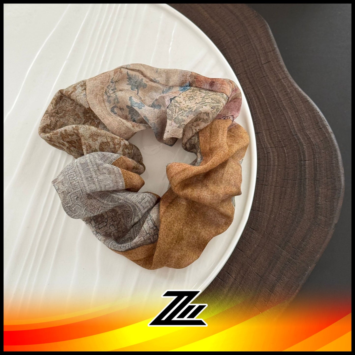 Aroma De Tinta Japan Artisanal Hair Tie Scrunchie Limited Edition Handmade Design 15cm by zilleon 2887
