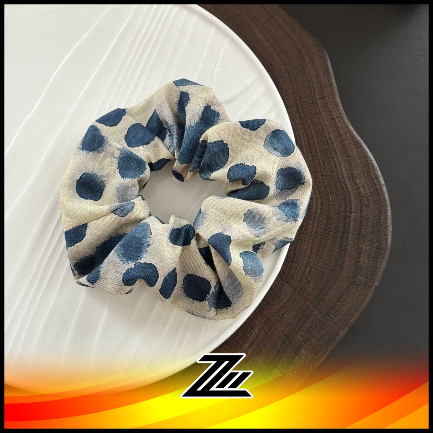 Aroma De Tinta Japan Artisanal Hair Tie Scrunchie Limited Edition Handmade Design 15cm by zilleon 2887