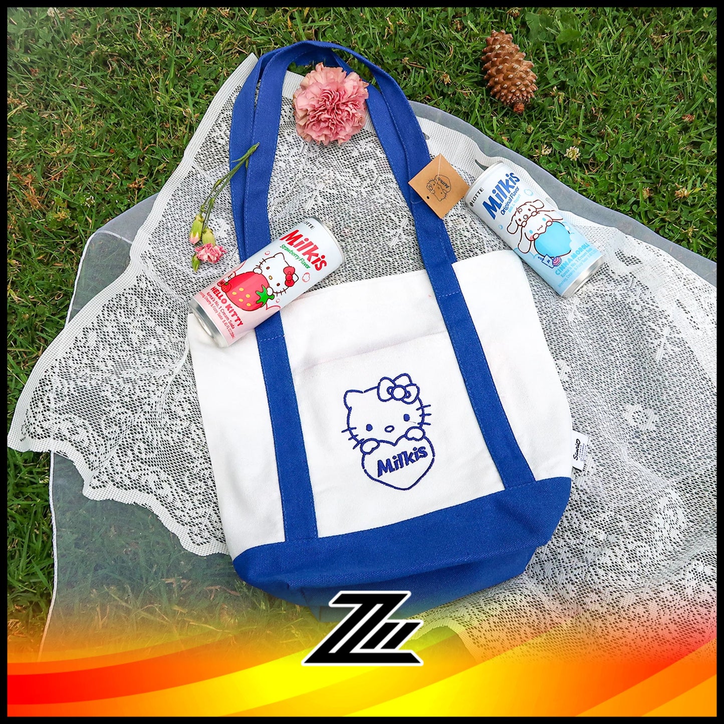 Lotte Milkis x Sanrio Characters Hello Kitty Eco Tote Bag NFS GWP by zilleon 2888