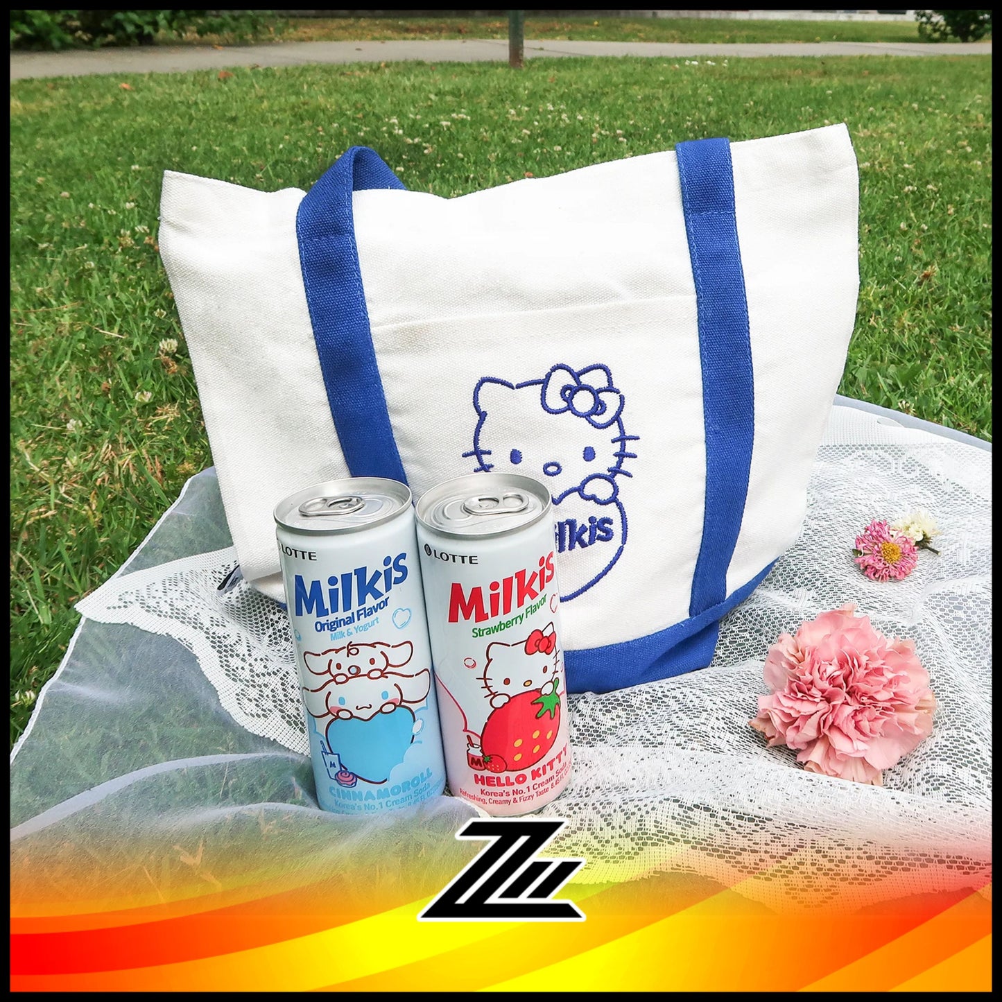 Lotte Milkis x Sanrio Characters Hello Kitty Eco Tote Bag NFS GWP by zilleon 2888
