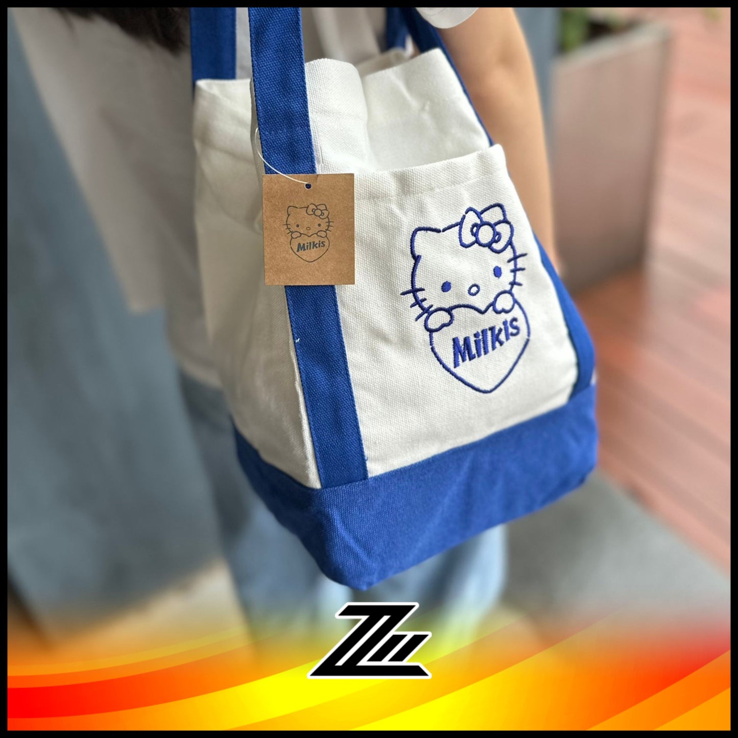 Lotte Milkis x Sanrio Characters Hello Kitty Eco Tote Bag NFS GWP by zilleon 2888