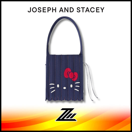 Joseph and Stacey Lucky Pleats Knit M Hello Kitty Indigo Violet Bag by zilleon 2889