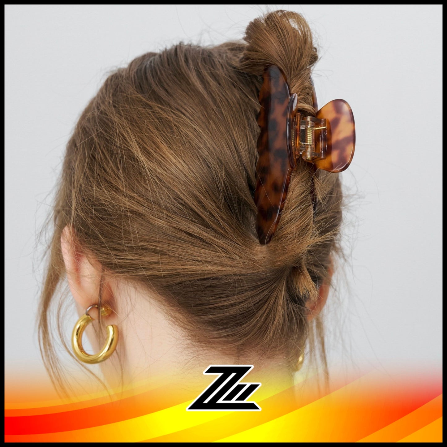 Theory Exclusive Tortoiseshell Acetate Acetic Acid Grasping Shark Hair Clip by zilleon 2891