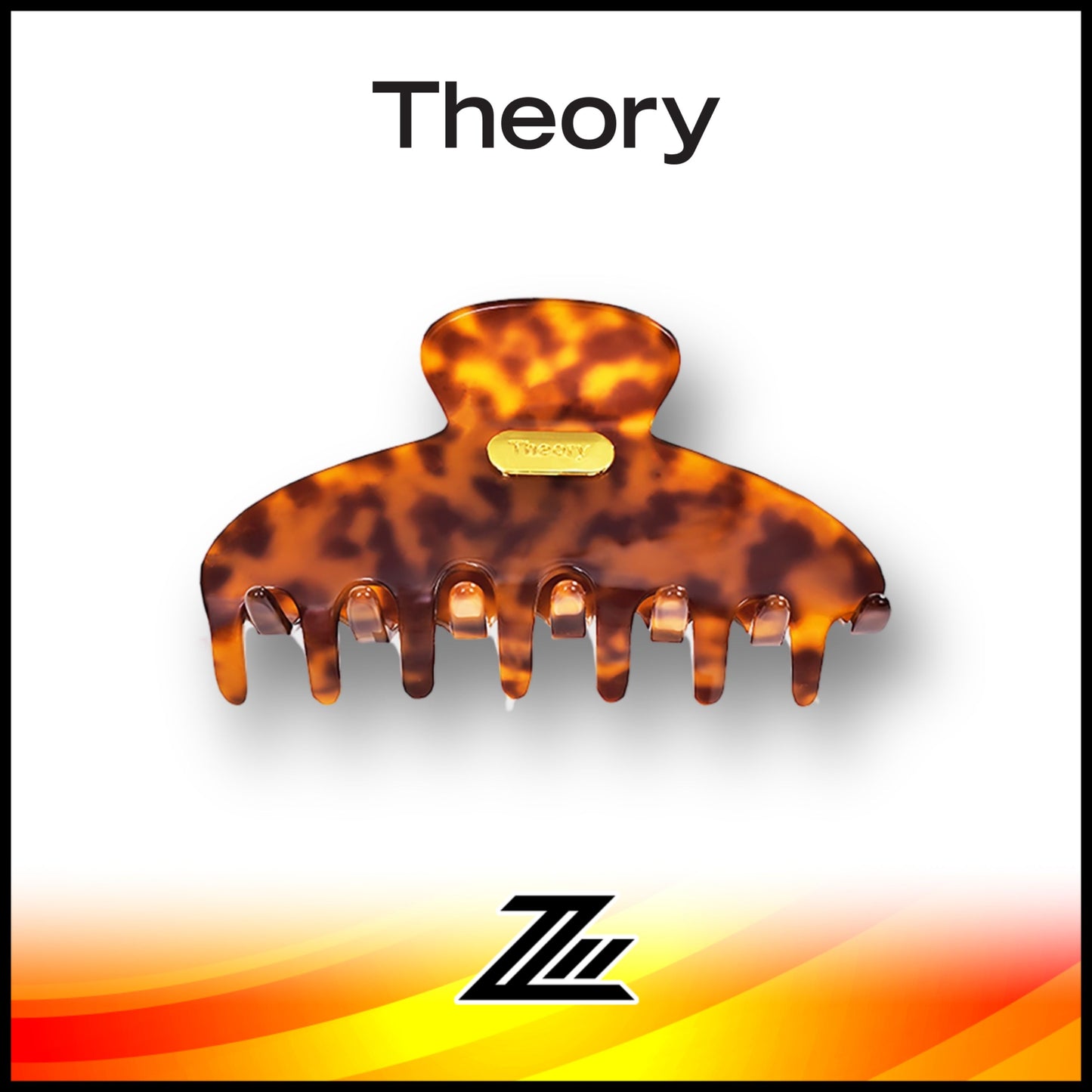 Theory Exclusive Tortoiseshell Acetate Acetic Acid Grasping Shark Hair Clip by zilleon 2891