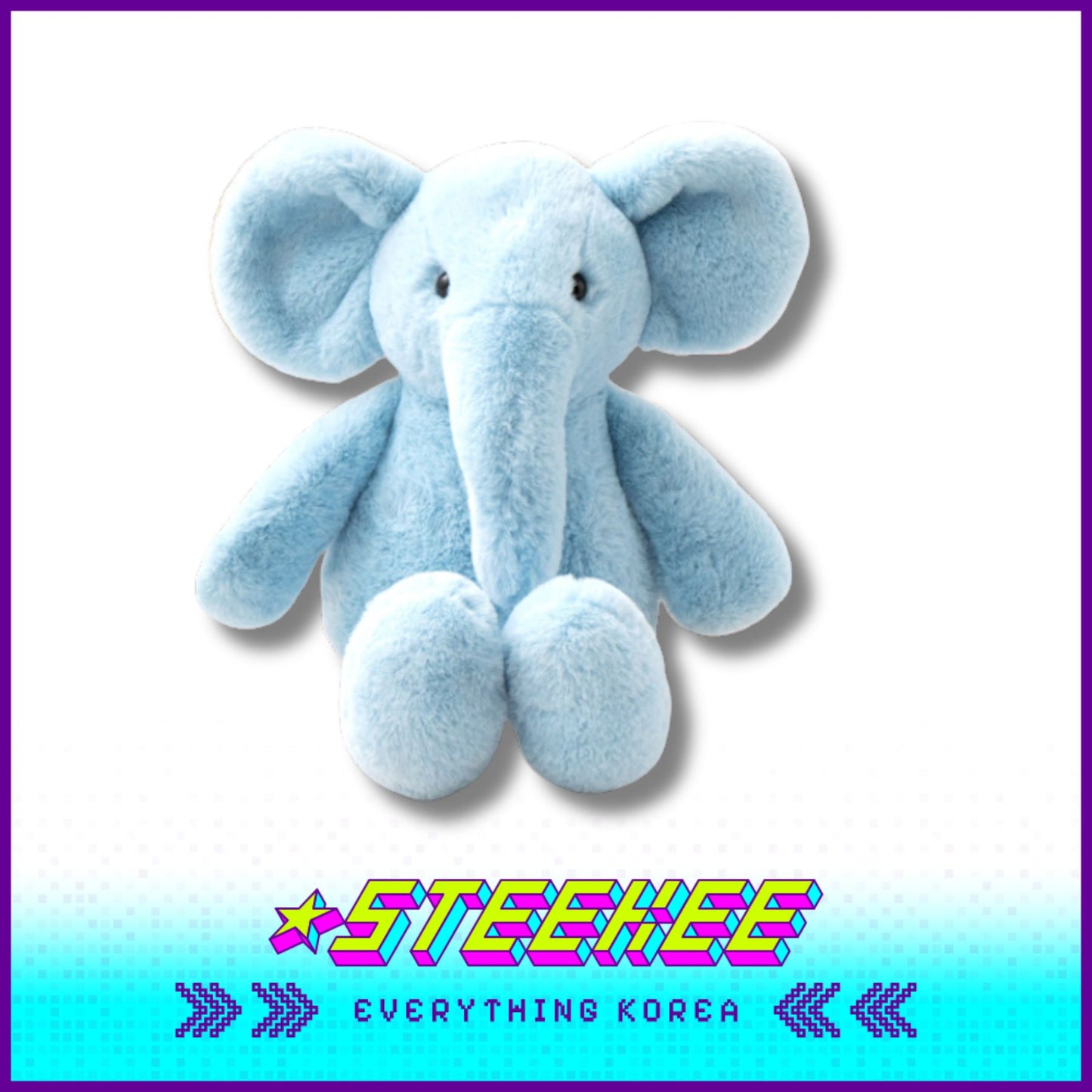 Daiso Cuddly Elephant Comfort Soft Plush Toy Kids by Steekee Korea 2988
