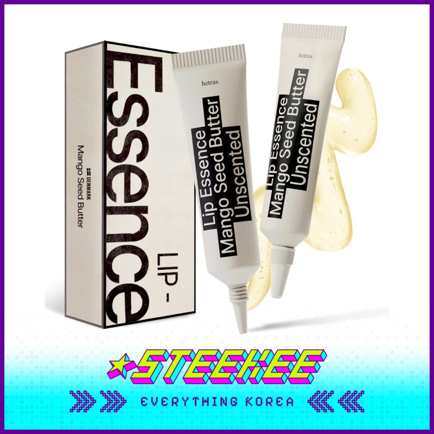 Hetras芒果籽油润唇精华润唇膏13g两支装闪奇韩国2464