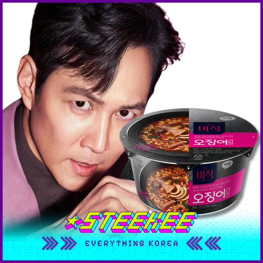 The Mishik Netflix Squid Spicy Squid Ramen Instant Noodles Cup 127g by Steekee Korea 3044