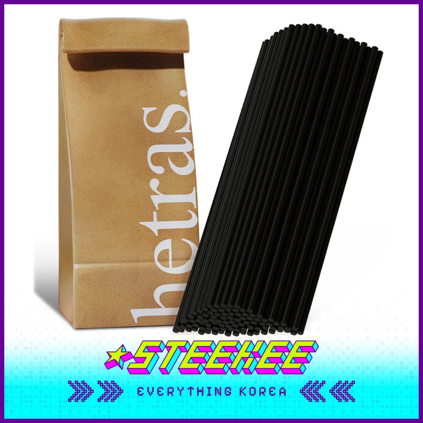 Hetras优质加长香薰扩香棒60支装闪奇韩国2462