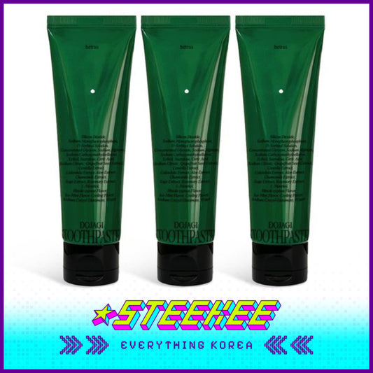 Hetras Dojagi有机透明凝胶牙膏三支装闪奇韩国2457