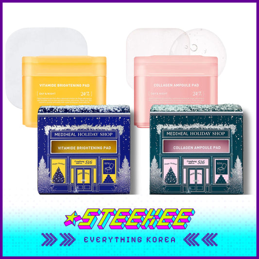 MEDIHEAL Holiday Edition Vitamin Brightening Collagen Toner Pads by Steekee Korea 2419