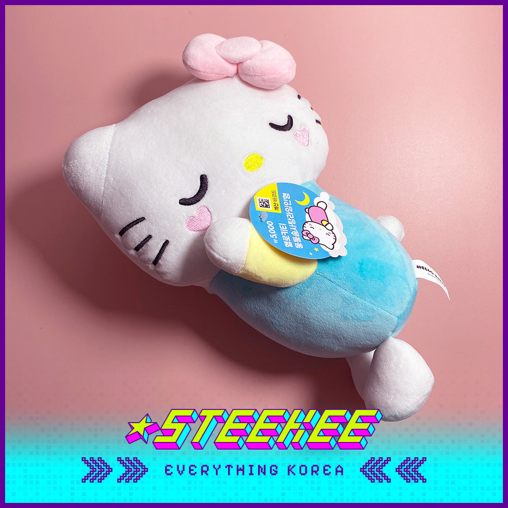 Daiso Hello Kitty Floating Cotton Candy Lying Plush Toys by Steekee Korea 2986