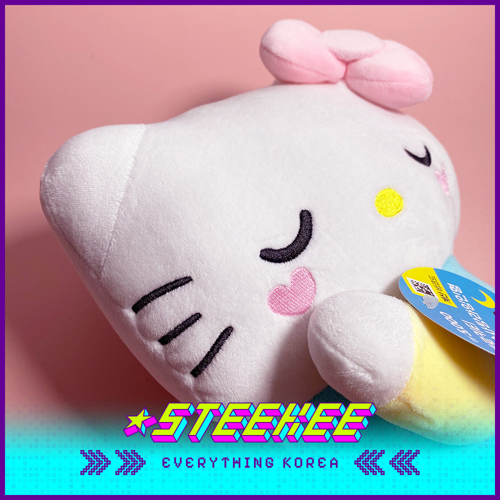 Daiso Hello Kitty Floating Cotton Candy Lying Plush Toys by Steekee Korea 2986