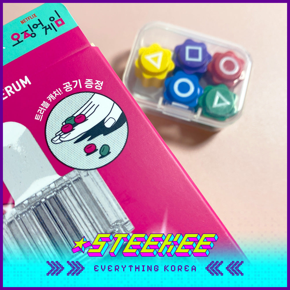 BRING GREEN X Netflix Squid Game Zinc Teca Blemish Serum Set 25ml with Refill Jackstones by Steekee Korea 2448