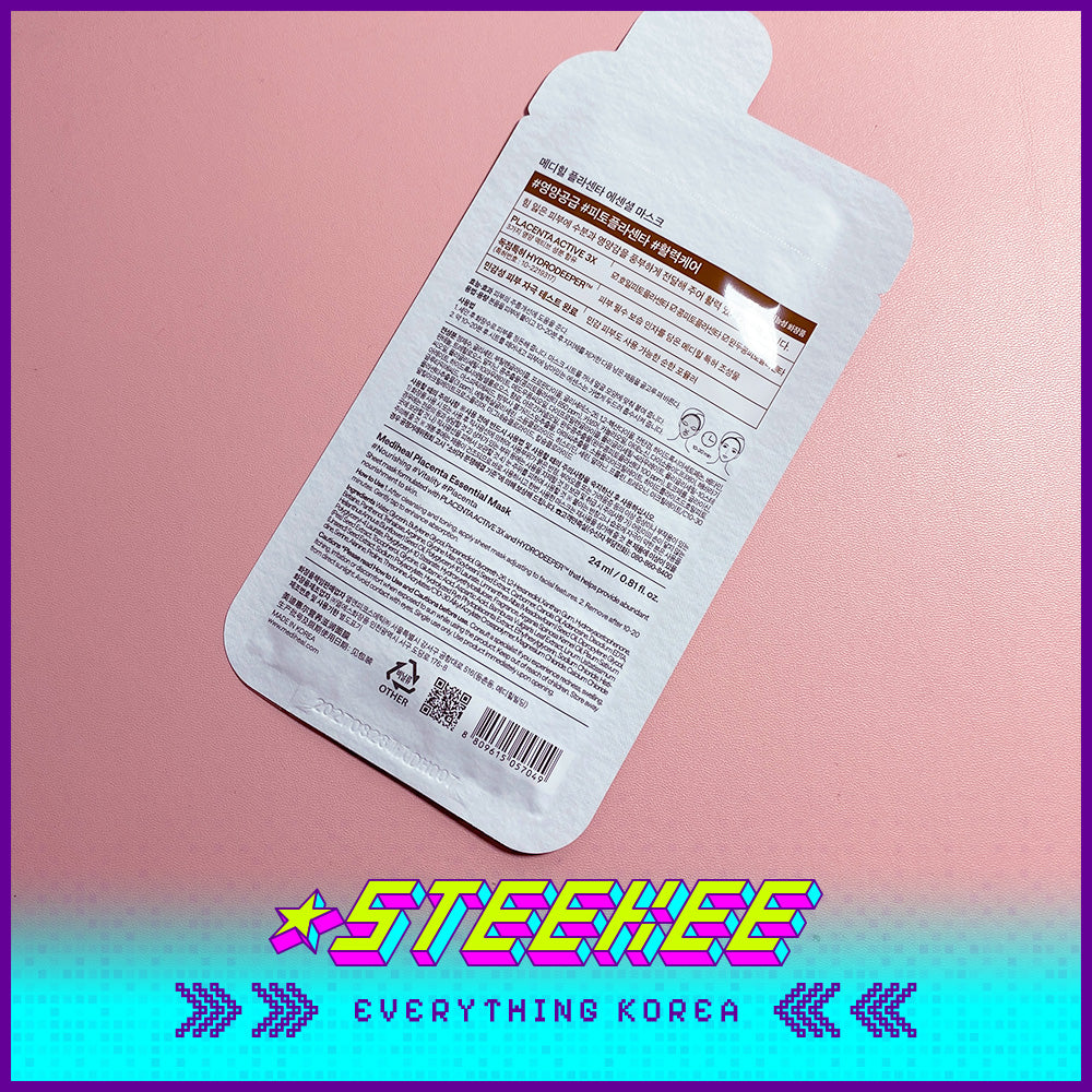 MEDIHEAL Placenta Essential Firming Anti-aging Mask Sheet by Steekee Korea 2475