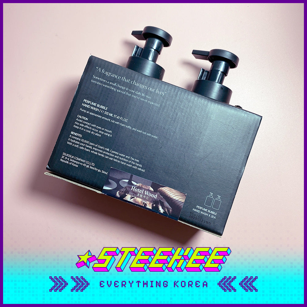 Hetras Premium Perfume Bubble Hand Wash Set of 2 515ml by Steekee Korea 2469