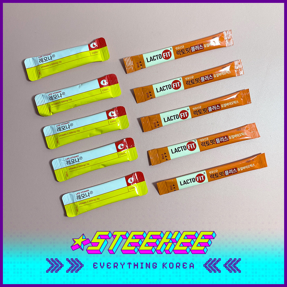 LACTOFIT Probiotics Core x LEMONA Vitamin C Sample Daily Supplement Set by Steekee Korea 3036