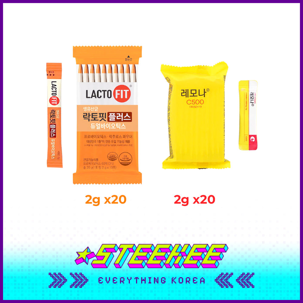 LACTOFIT Probiotics Core x LEMONA Vitamin C Sample Daily Supplement Set by Steekee Korea 3036