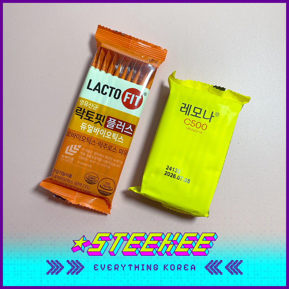LACTOFIT Probiotics Core x LEMONA Vitamin C Sample Daily Supplement Set by Steekee Korea 3036