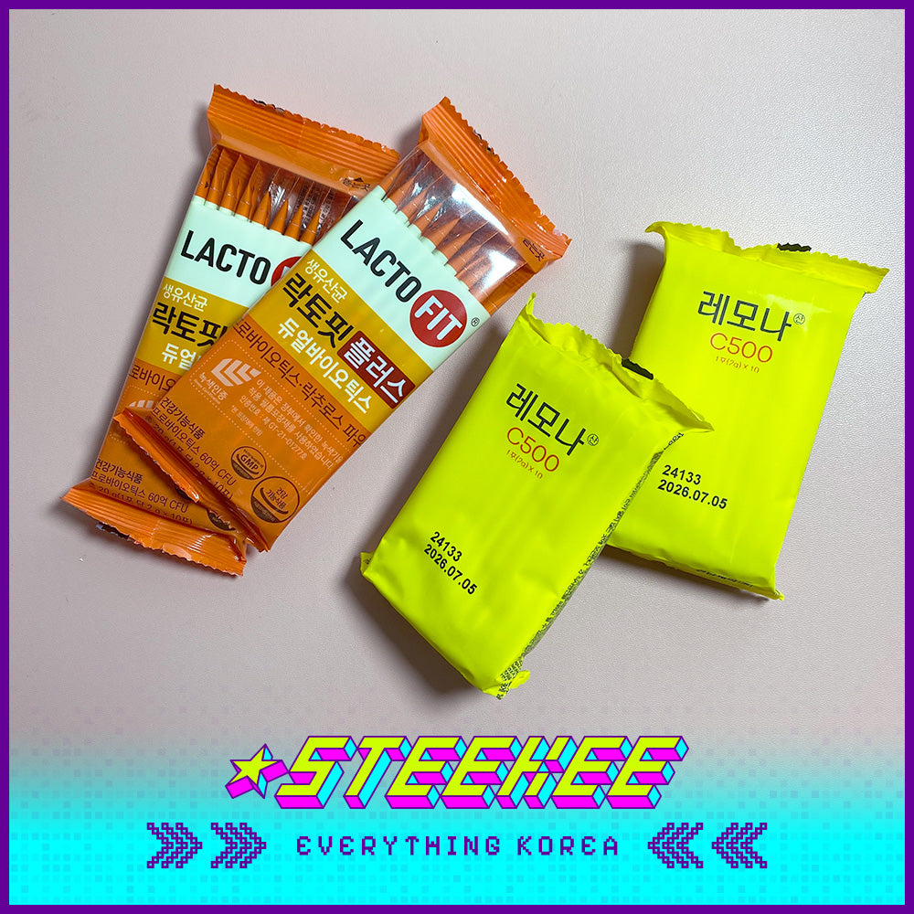 LACTOFIT Probiotics Core x LEMONA Vitamin C Sample Daily Supplement Set by Steekee Korea 3036