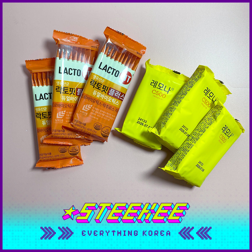 LACTOFIT Probiotics Core x LEMONA Vitamin C Sample Daily Supplement Set by Steekee Korea 3036