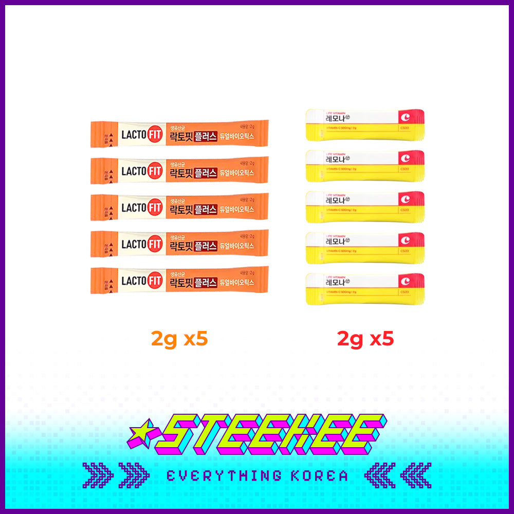 LACTOFIT Probiotics Core x LEMONA Vitamin C Sample Daily Supplement Set by Steekee Korea 3036