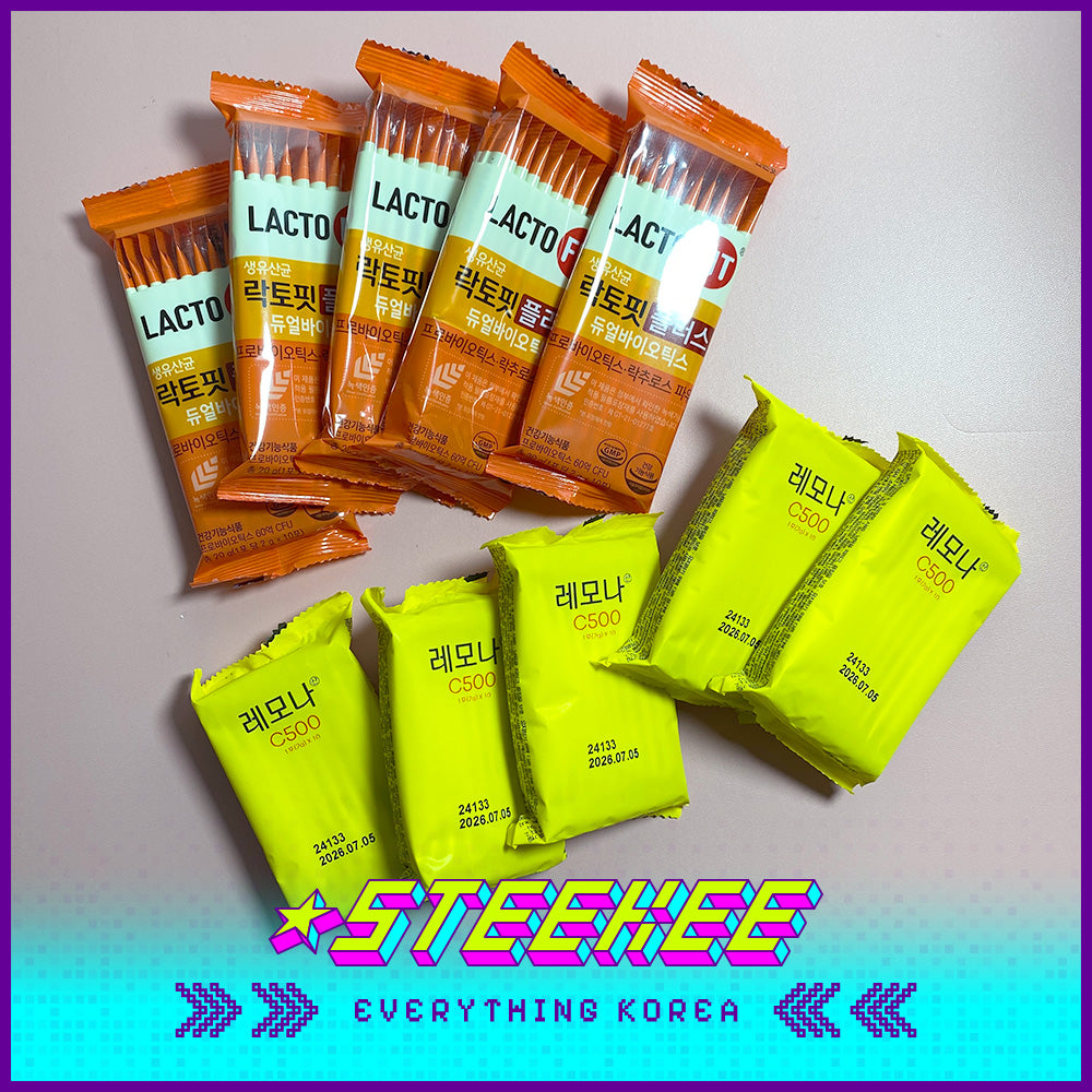 LACTOFIT Probiotics Core x LEMONA Vitamin C Sample Daily Supplement Set by Steekee Korea 3036