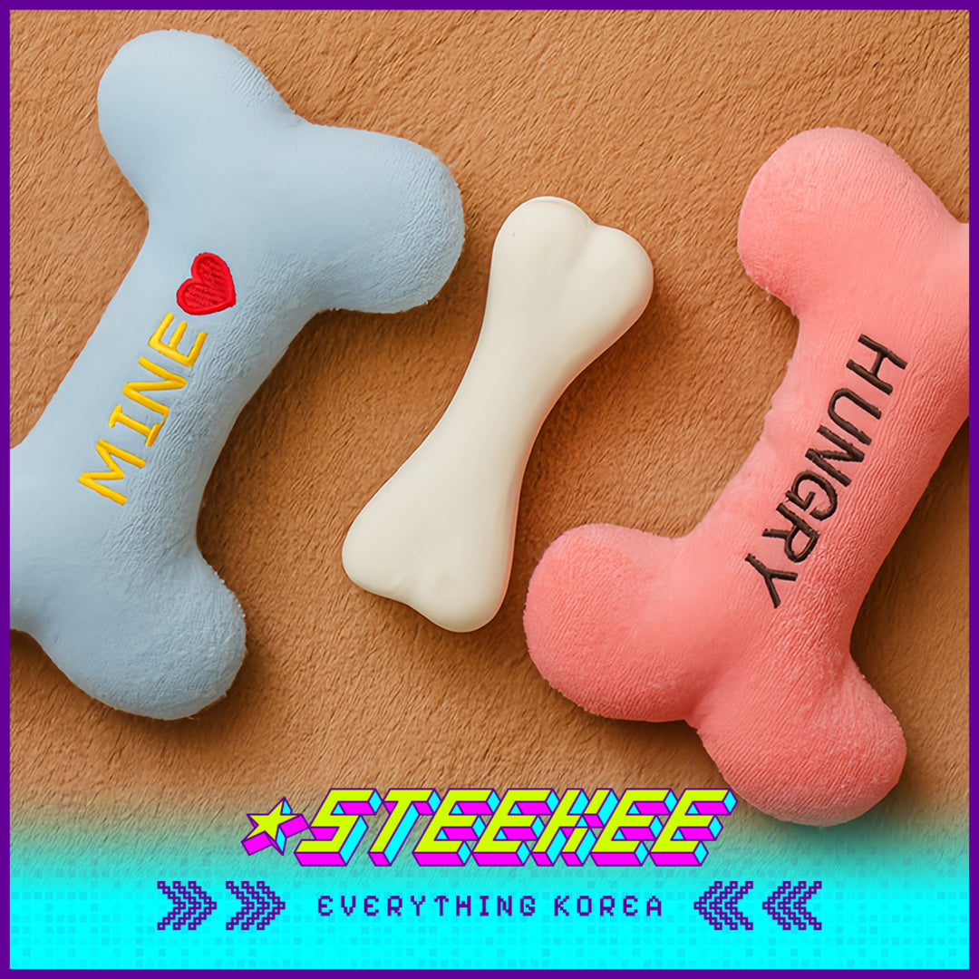 Daiso Pet Puppy Fun Bite-Resistant Sounding Soft Bone Toy by Stekee Korea 3065