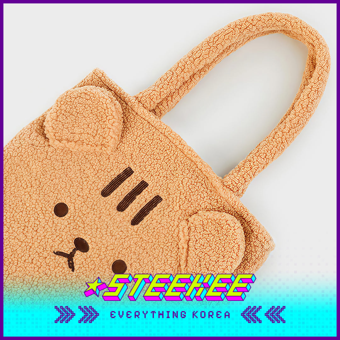 Daiso Cute Plush Fluffy Animal Shoulder Bag by Steekee Korea 3068