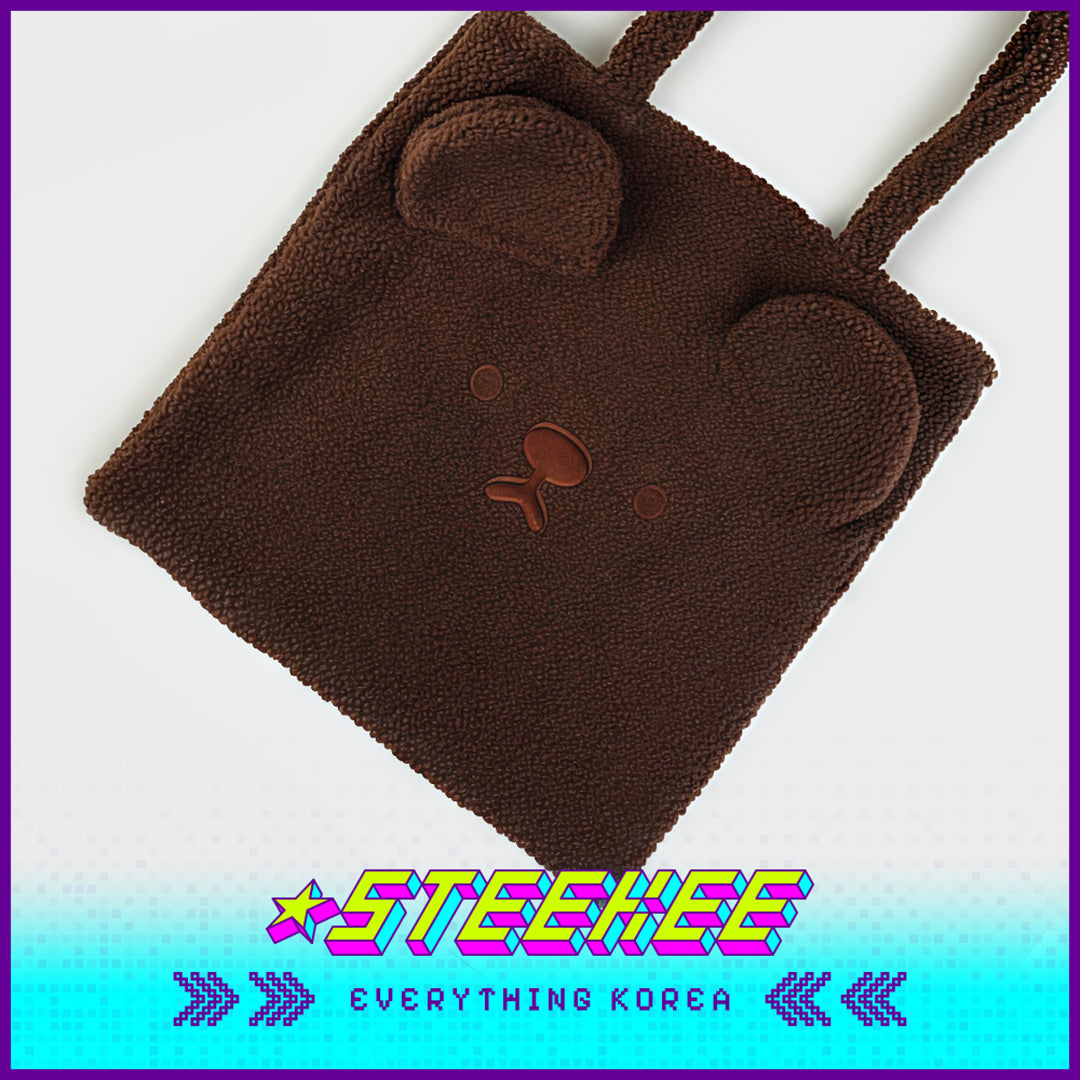 Daiso Cute Plush Fluffy Animal Shoulder Bag by Steekee Korea 3068