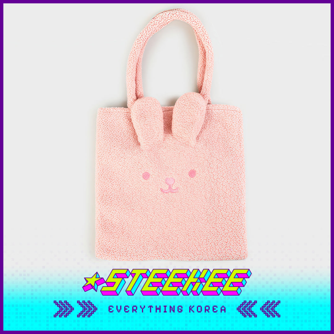 Daiso Cute Plush Fluffy Animal Shoulder Bag by Steekee Korea 3068