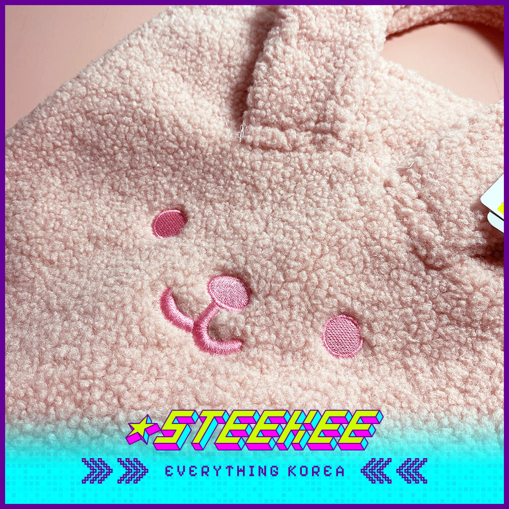 Daiso Cute Plush Fluffy Animal Shoulder Bag by Steekee Korea 3068