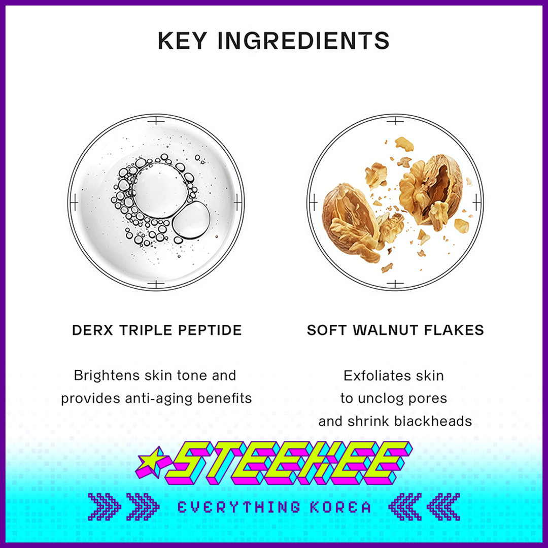 奥嘉娜DERX小气泡核桃去角质洁面洗脸霜10ml旅行小样套装闪奇韩国4019