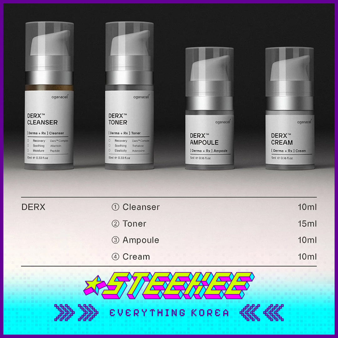 奥嘉娜DERX抗皱抗老迷你套装洁面乳爽肤水安瓶精华面霜旅行小样试用套装闪奇韩国4025